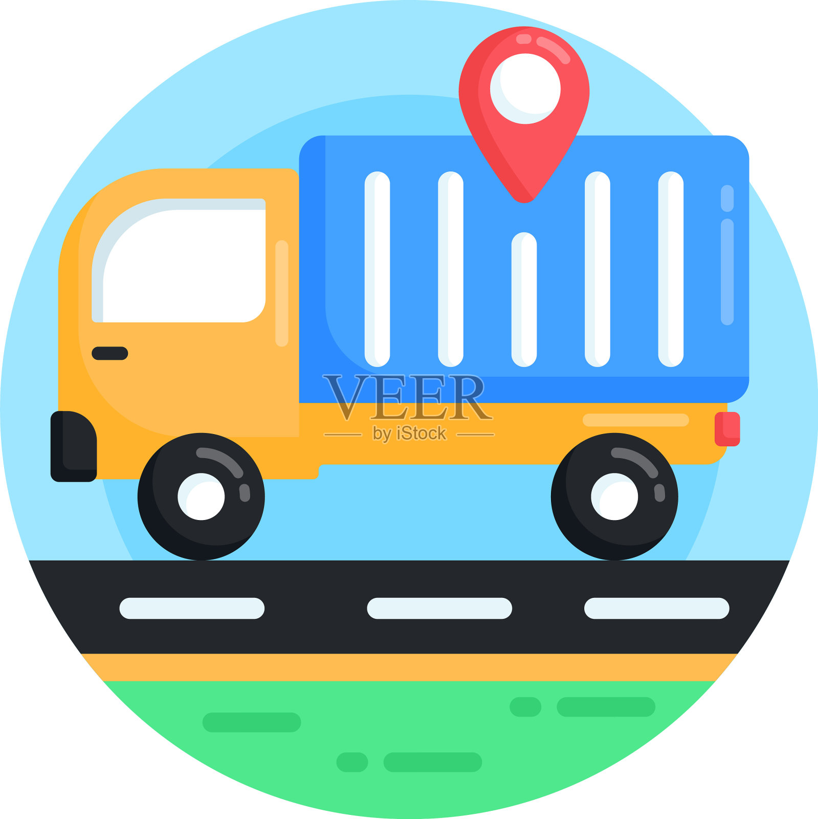 货物跟踪插画图片素材