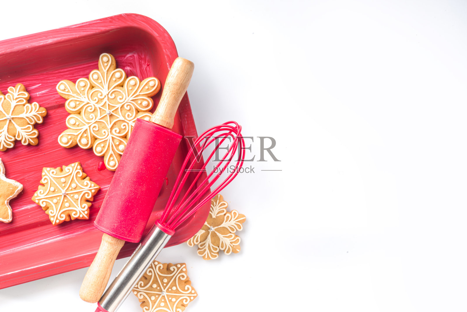 简单的圣诞烘焙背景照片摄影图片