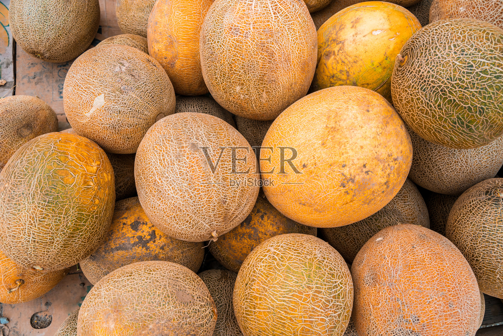 黄色西瓜的背景。夏天水果图案照片摄影图片