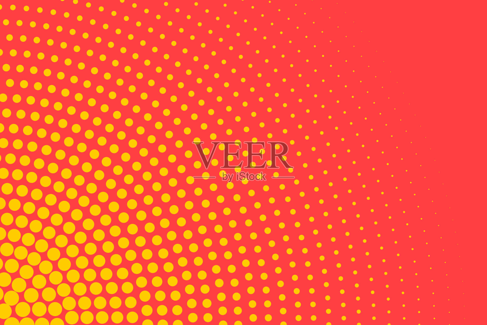 黄色圆网插画图片素材