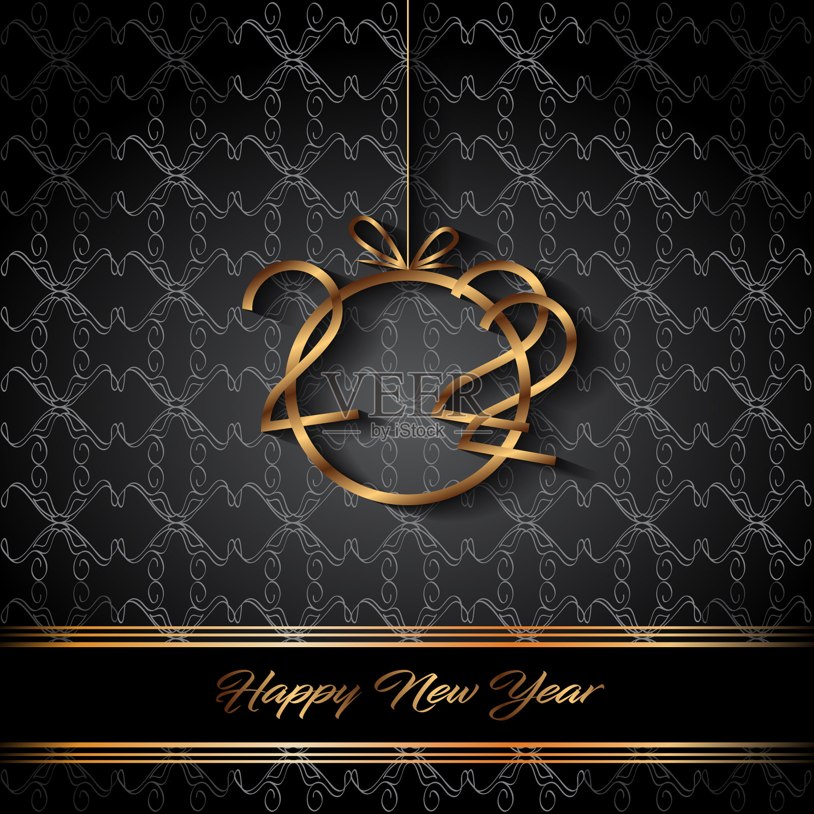 2022年新年快乐背景设计模板素材