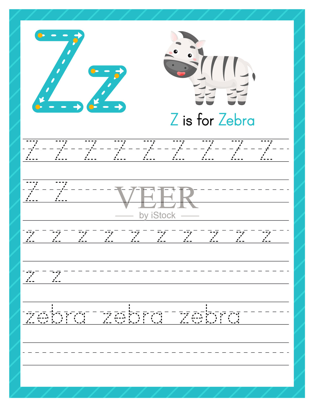 描出字母z大写字母和小写字母插画图片素材