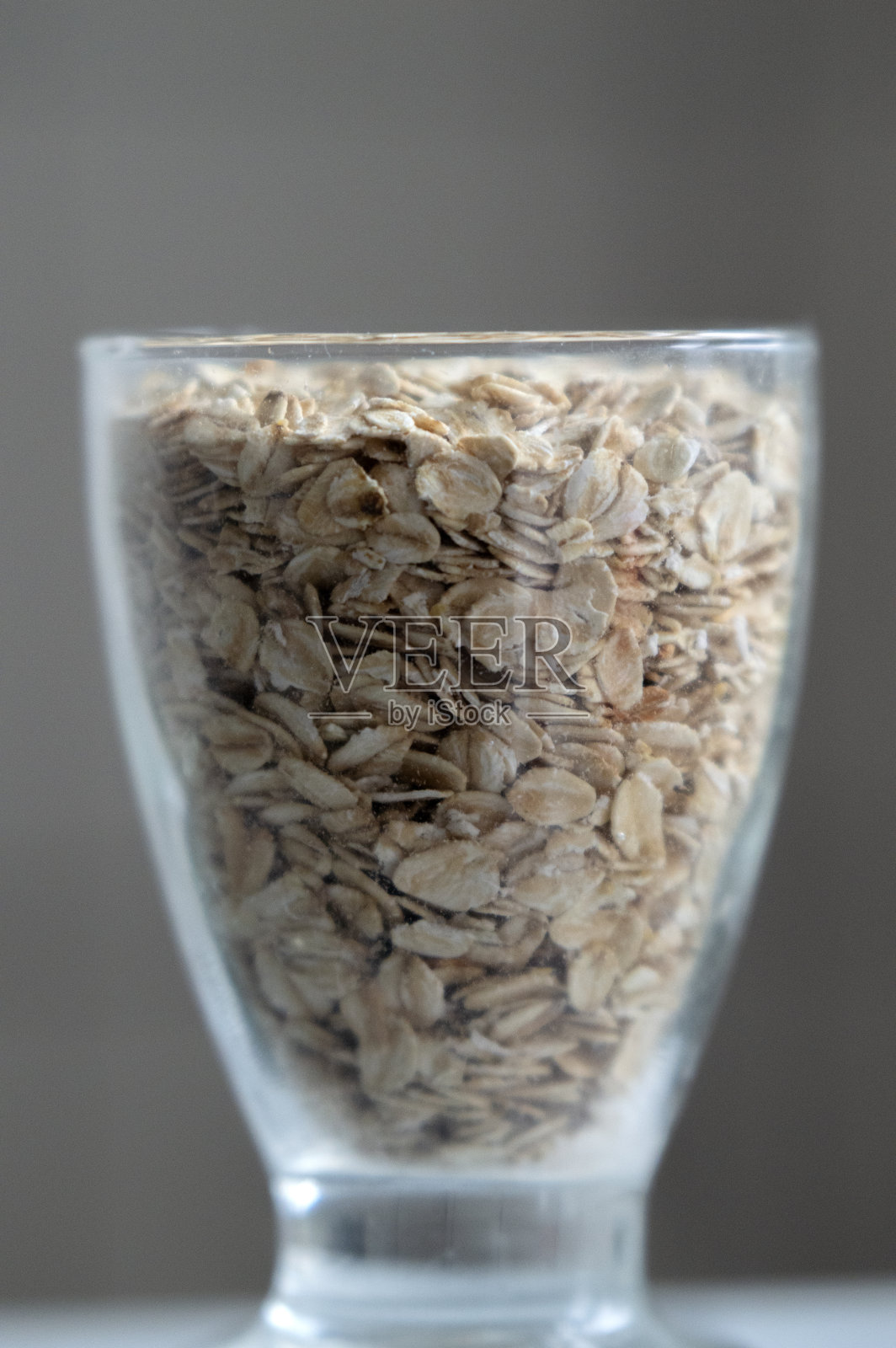 一杯燕麦片的特写照片摄影图片