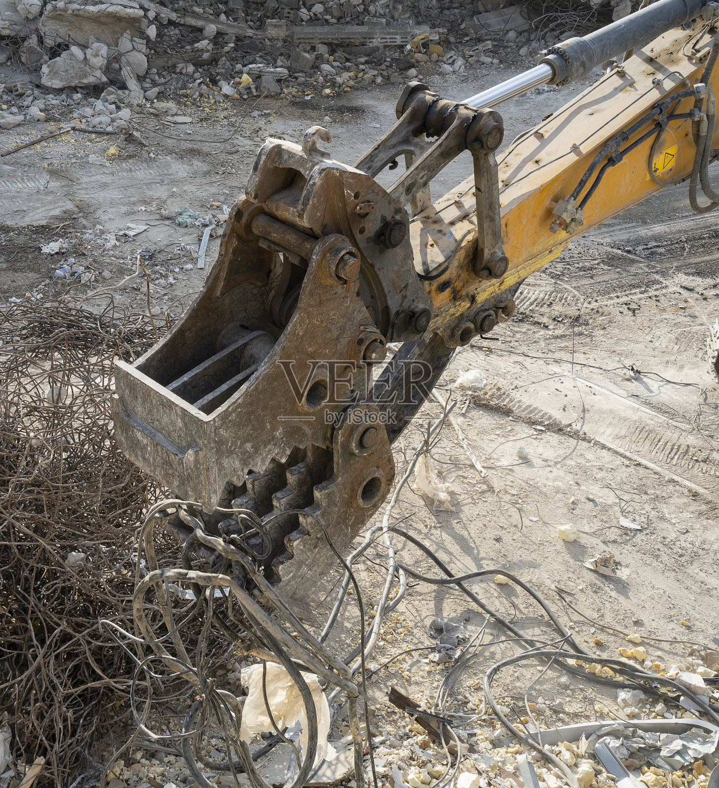 拆除废弃物处理照片摄影图片