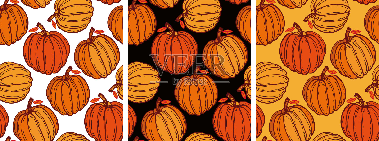 手绘感恩节字体排印海报。庆祝文本«感恩节快乐»在纹理背景的明信片,图标,标志或徽章。向量复古风格的书法EPS10插画图片素材