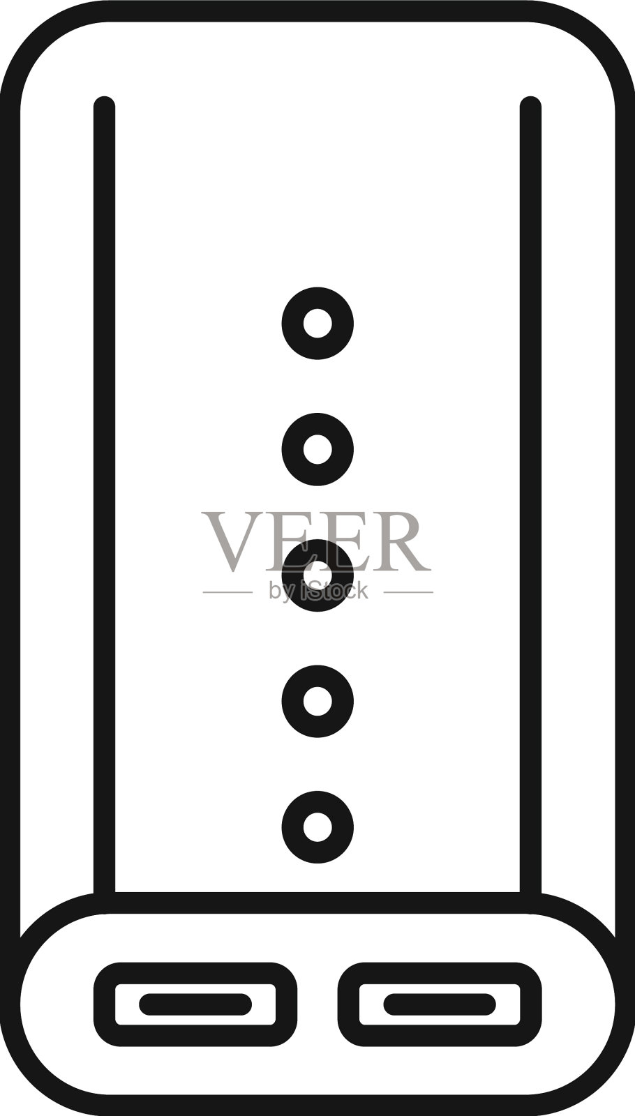 手机移动电源图标轮廓手机图标素材