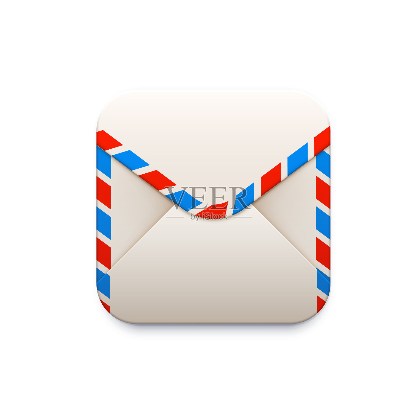 邮件信封,电子邮件或消息应用程序3d图标图标素材