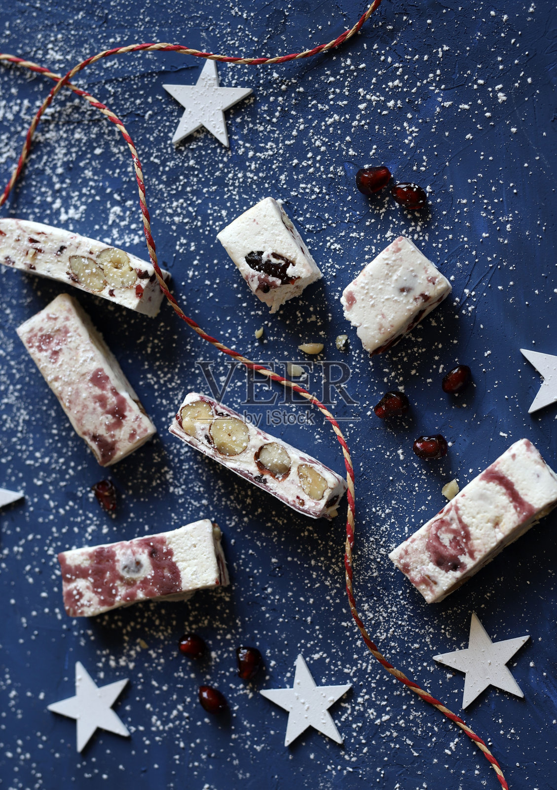 意大利圣诞糖果。圣诞节和节假日。照片摄影图片