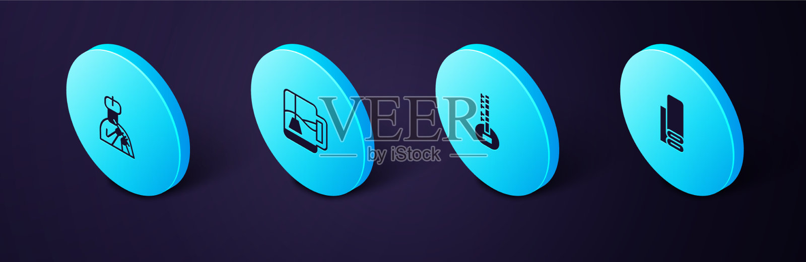 套等距印度纺织织物锡塔尔杯图标素材