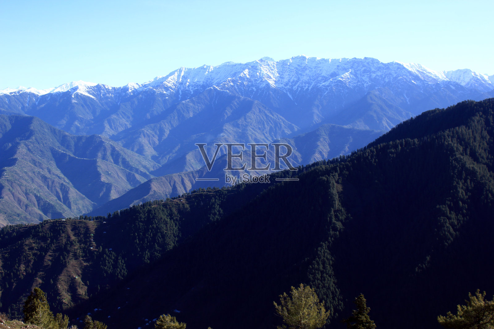 巴基斯坦穆扎法拉巴德的中国山脉照片摄影图片