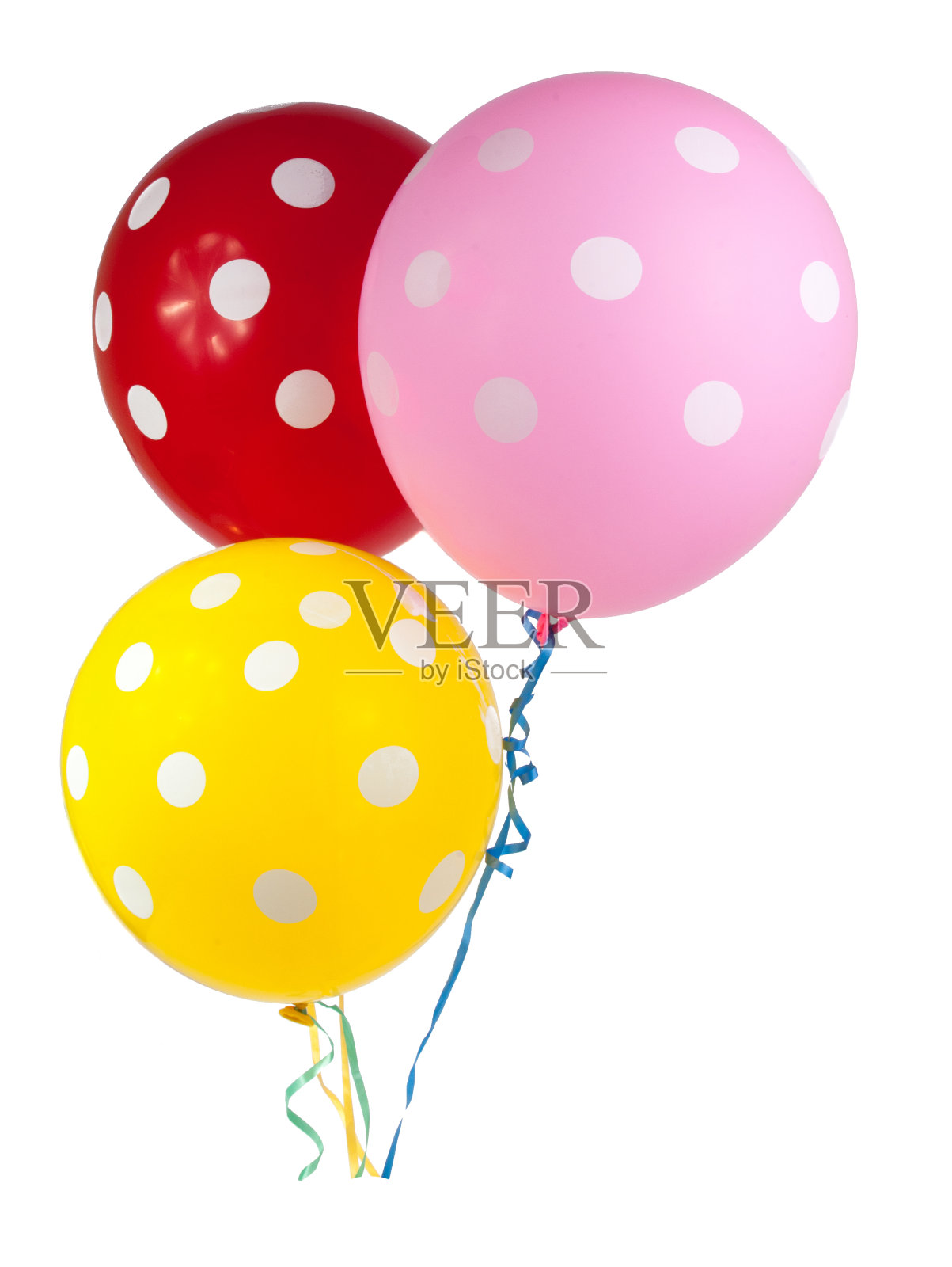 气球上有白色的圆点照片摄影图片