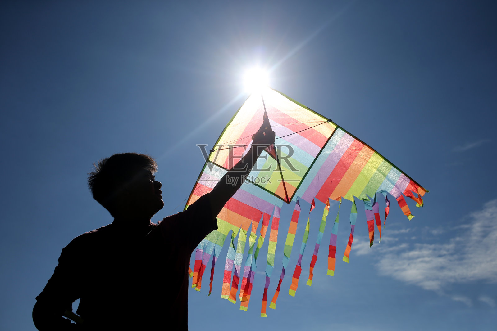 放风筝照片摄影图片