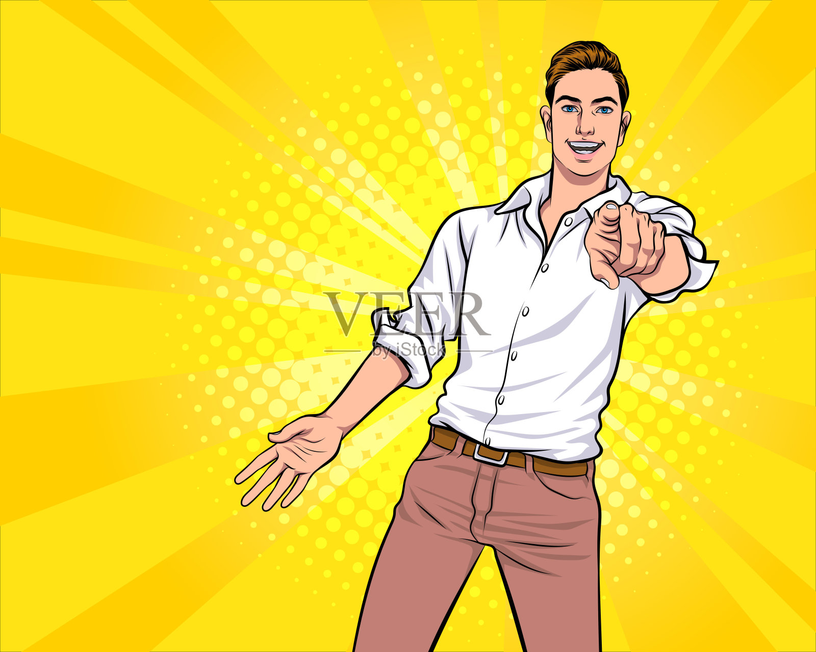 聪明人对你指手画脚插画图片素材