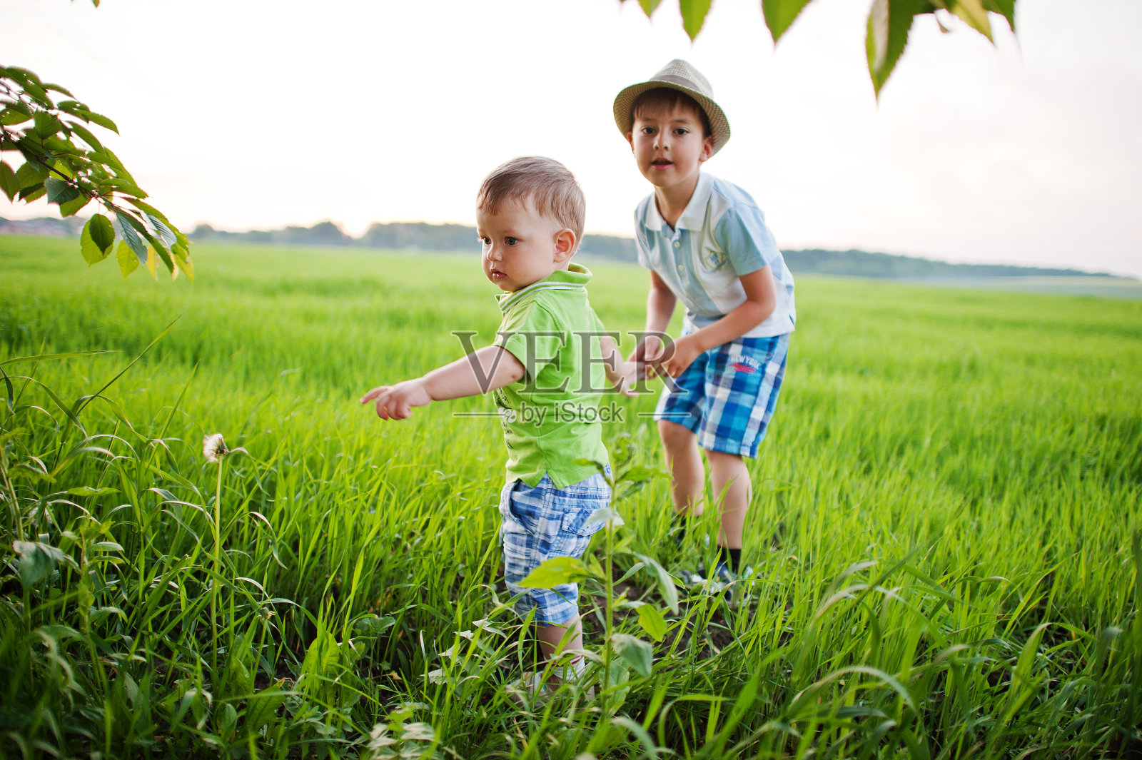 两个兄弟照片摄影图片