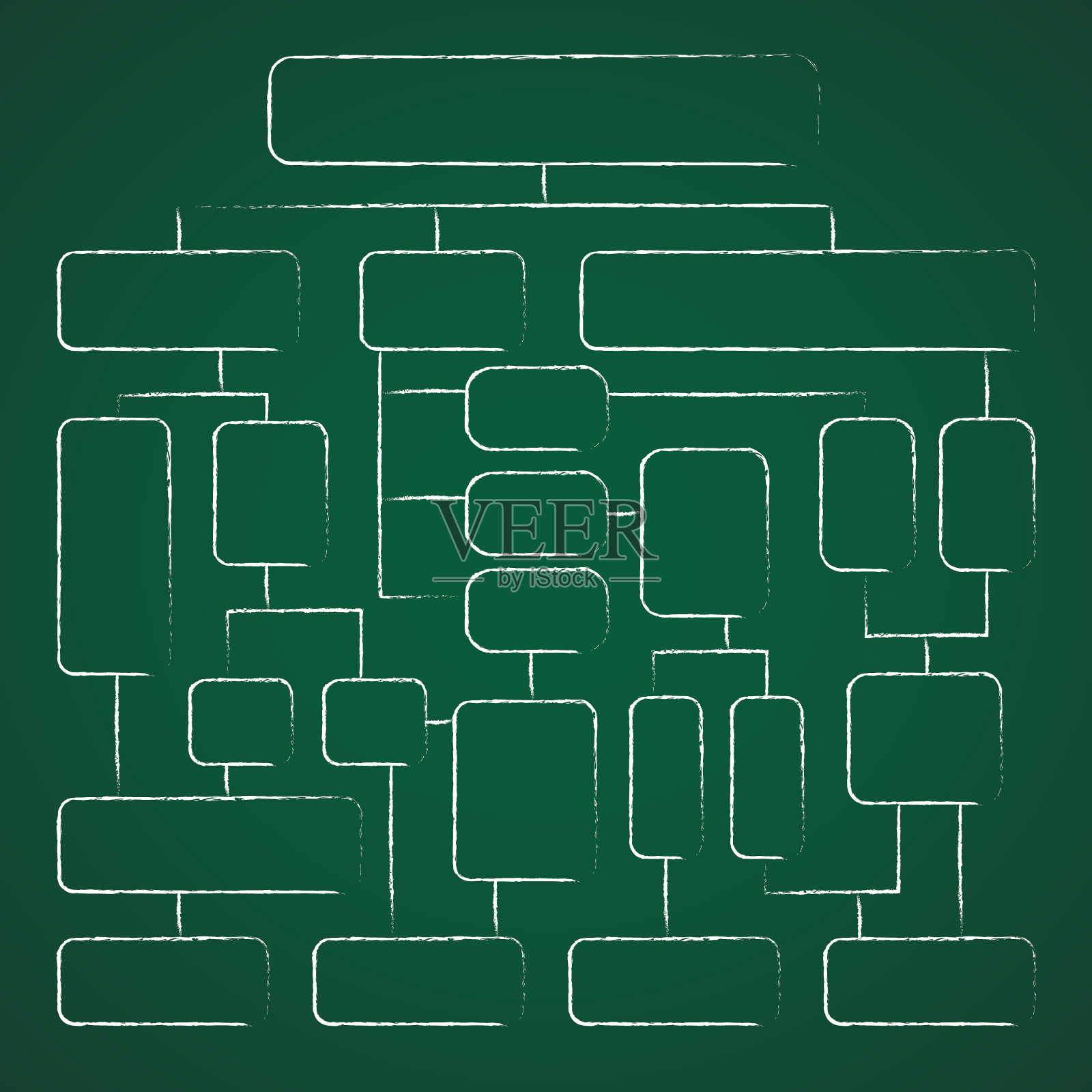 具有几何元素的流程图,信息图。逐步解决逻辑业务问题的结构。策略概念,框图,演示模板。插画图片素材