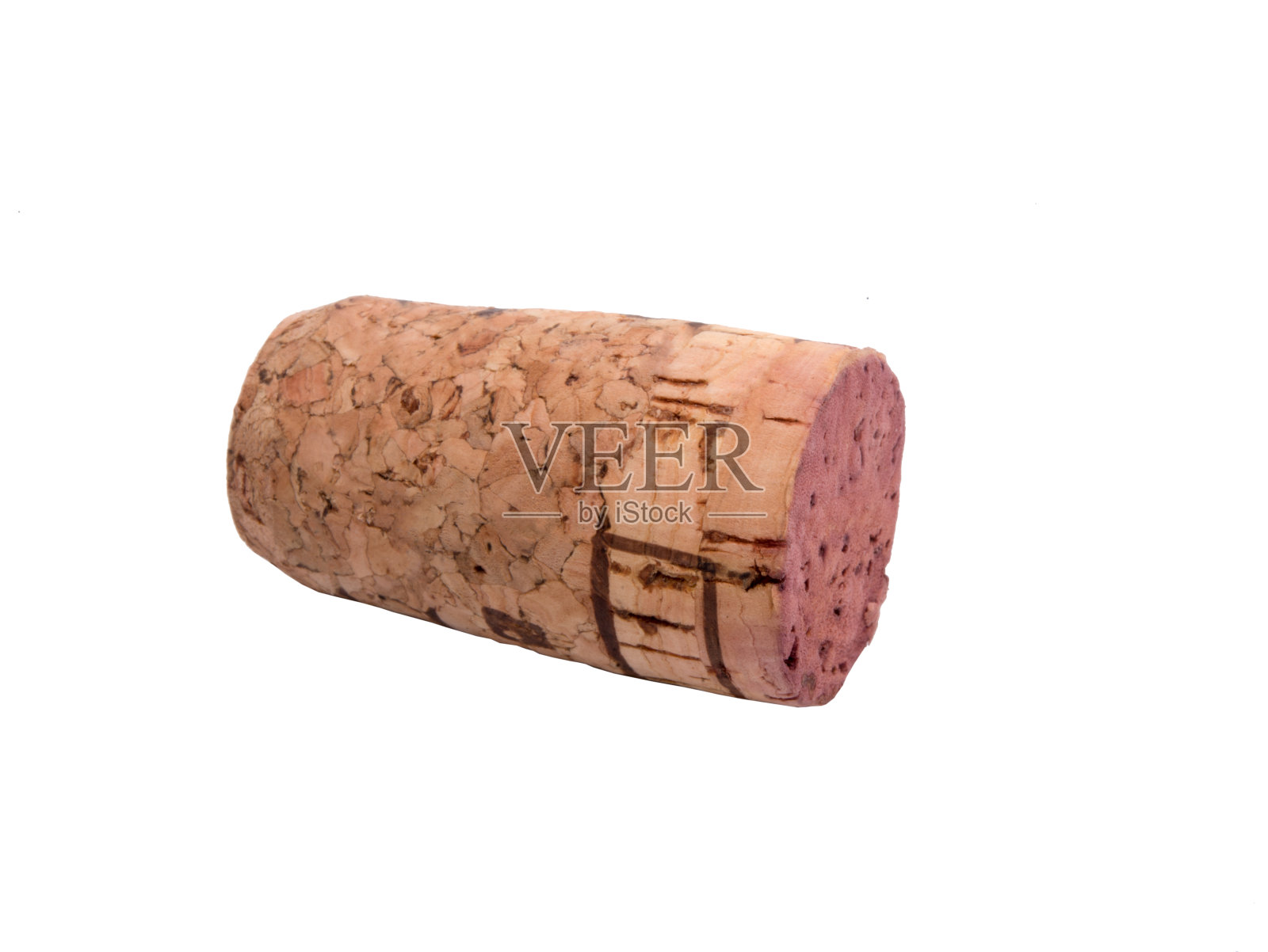 白色背景上的葡萄酒软木塞照片摄影图片