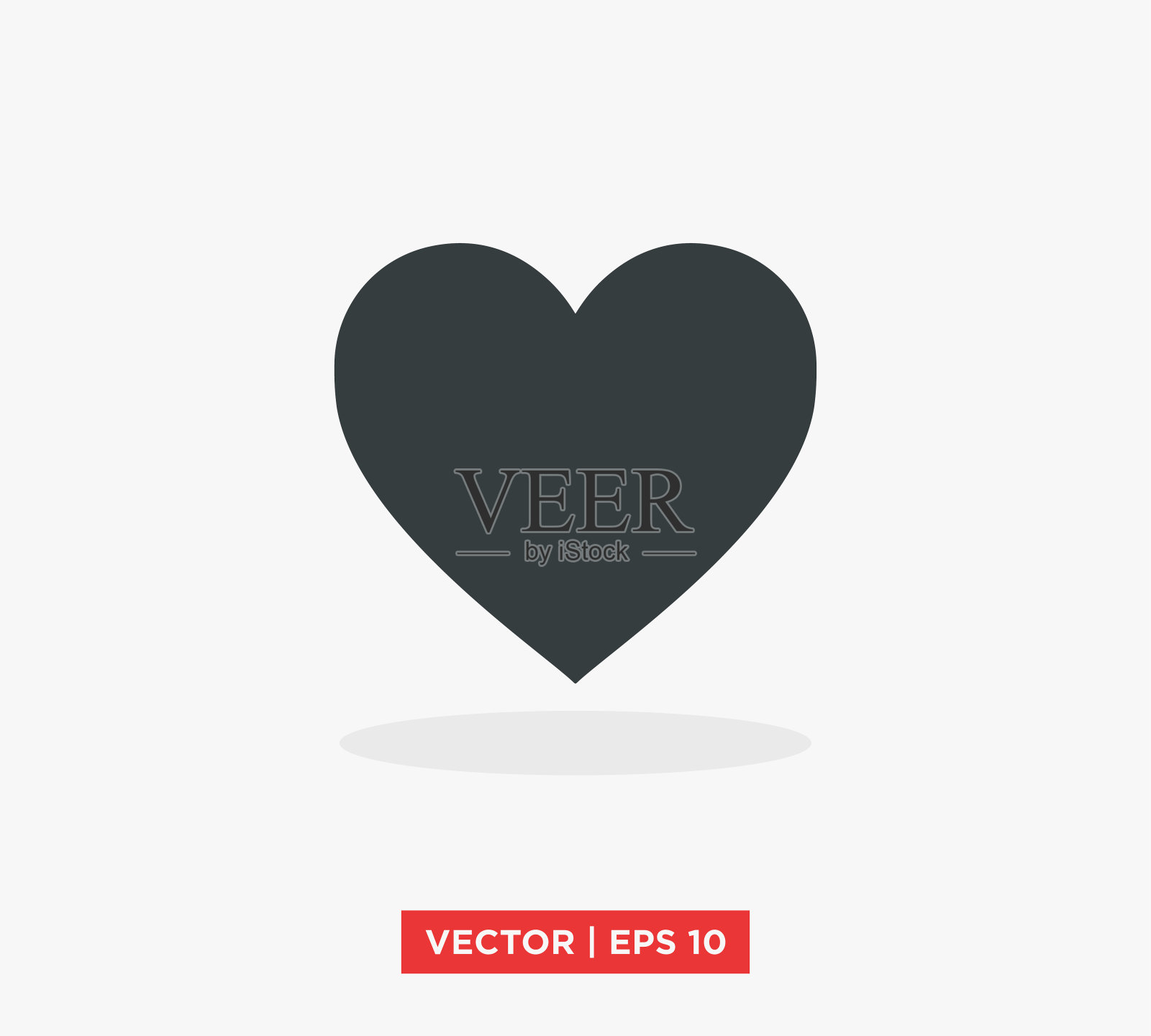 爱心图标矢量插图设计编辑可调整大小EPS 10插画图片素材