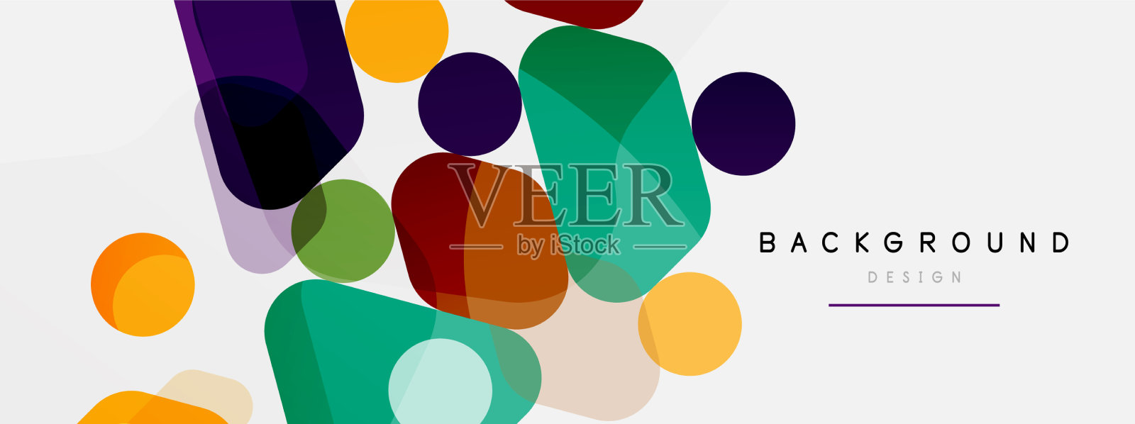 抽象圆形几何图形和圆形插画图片素材