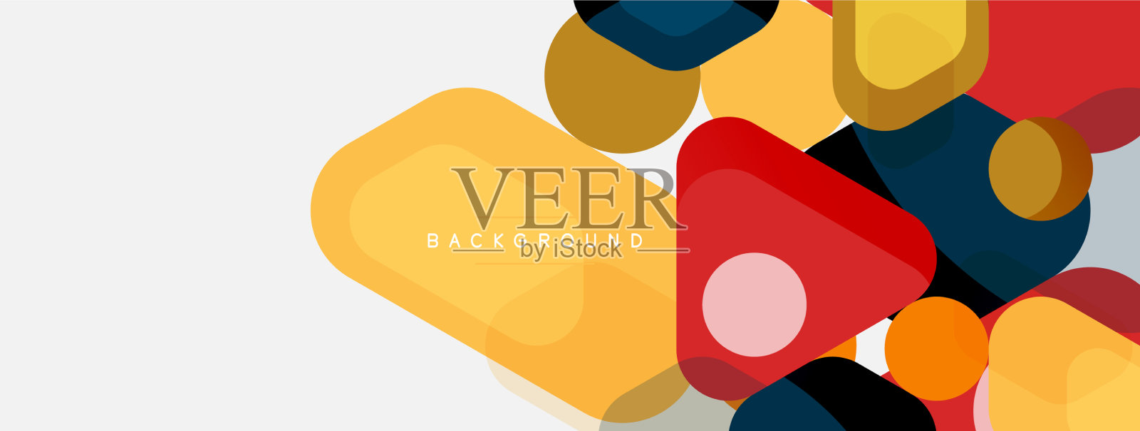 抽象圆形几何图形和圆形插画图片素材