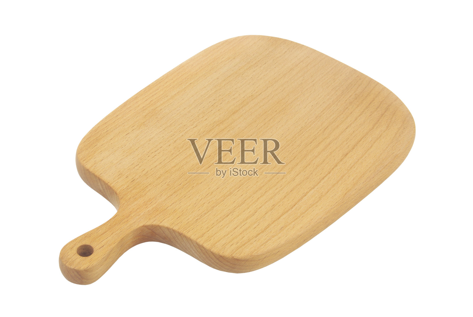 木制砧板隔离在白色上照片摄影图片