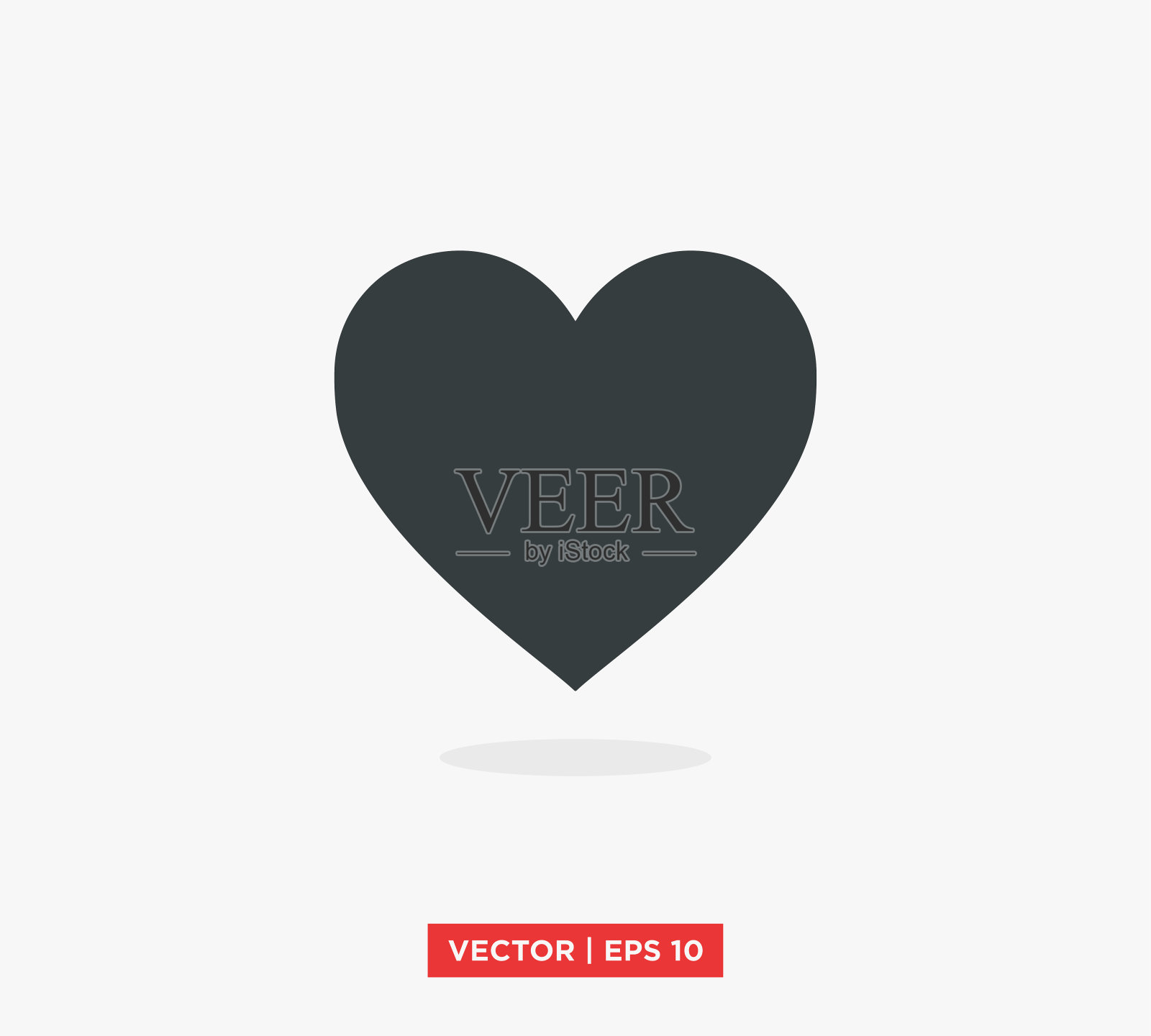 心形图标矢量插图设计编辑可调整大小EPS 10插画图片素材