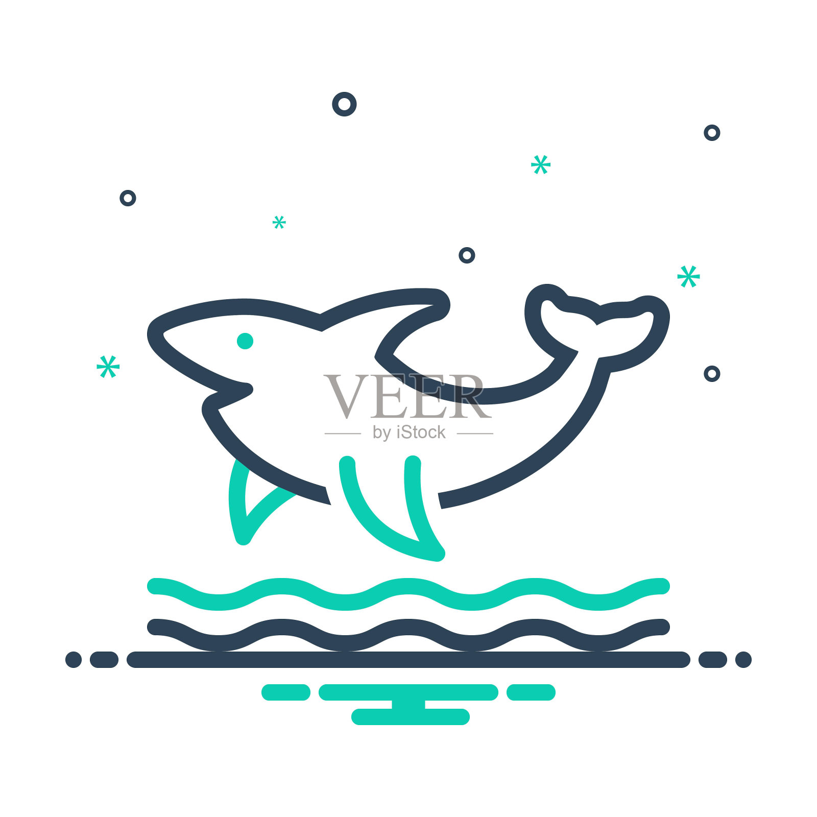 危险的鲨鱼设计元素图片