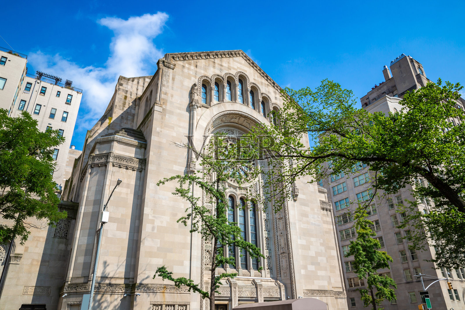 纽约的Temple Emanu-El报道照片摄影图片