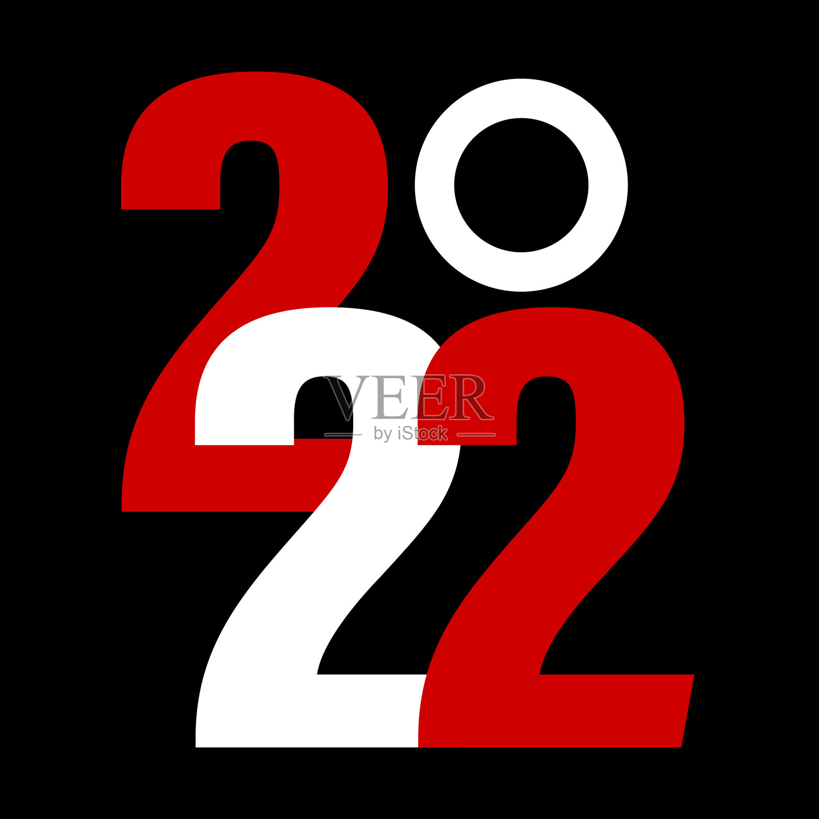 新年快乐2022,圣诞假期,网页横幅广告-矢量插画图片素材