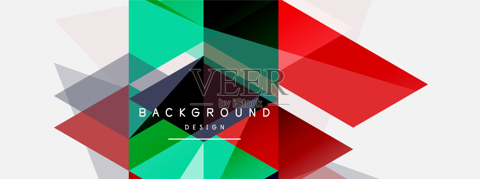 马赛克三角形几何背景技术或插画图片素材