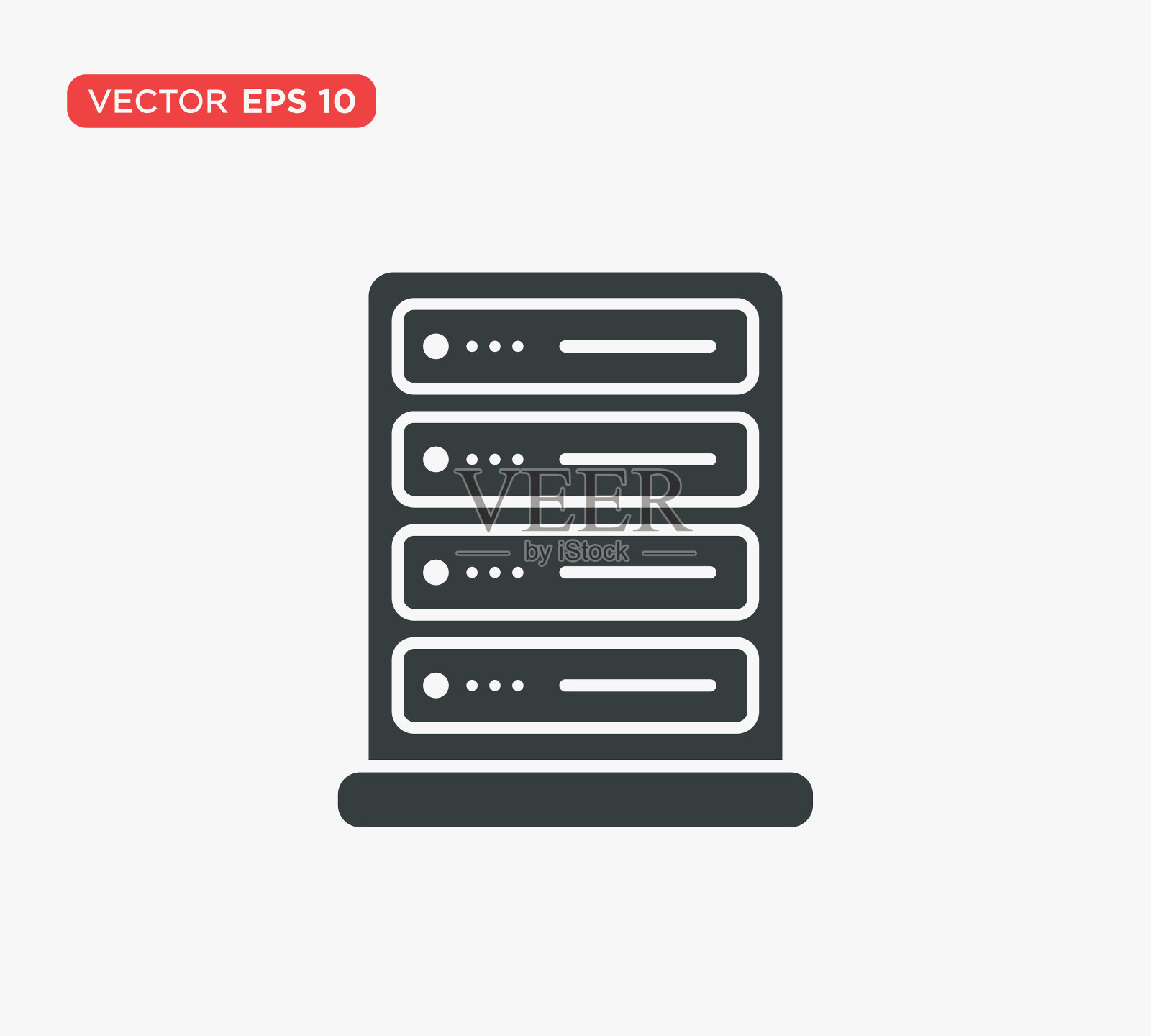 计算机服务器图标矢量插图设计编辑可调整大小EPS 10插画图片素材