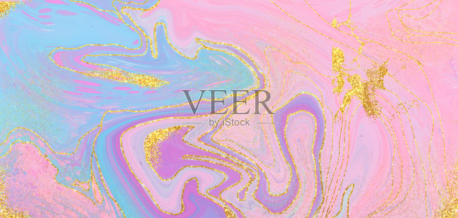 浅色系渐变鎏金背景插画图片素材