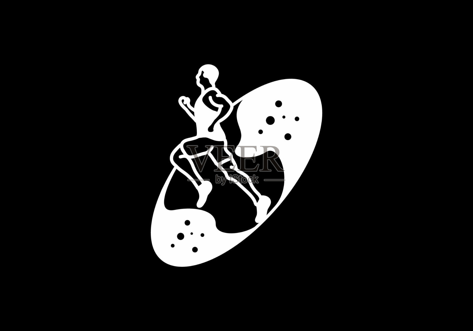 线条艺术插图步道设计插画图片素材