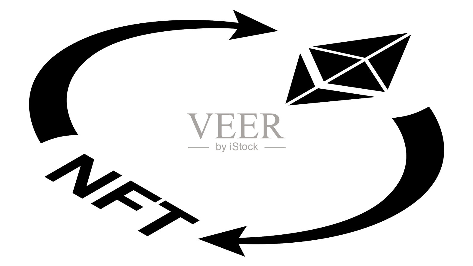 非功能性和以太坊流通等距图标素材