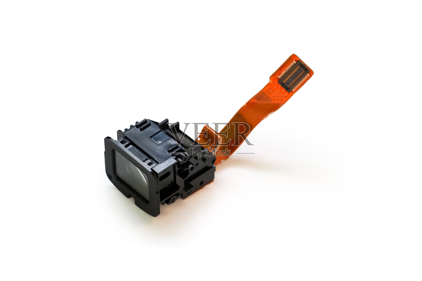 数字取景器隔离在白色背景。数码相机的数码取景器照片摄影图片