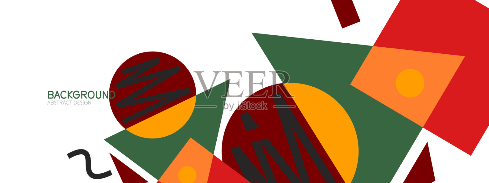 抽象的背景块线三角形插画图片素材