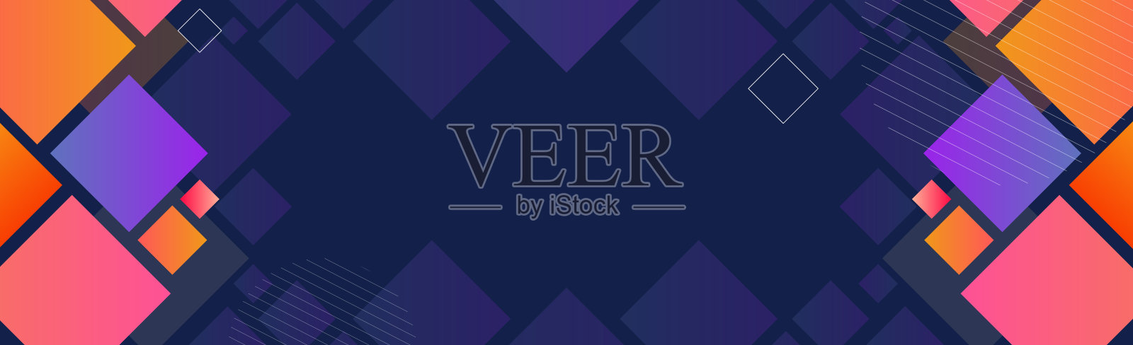 矢量抽象背景,全景纹理设计,明亮的海报网横幅-矢量插画图片素材