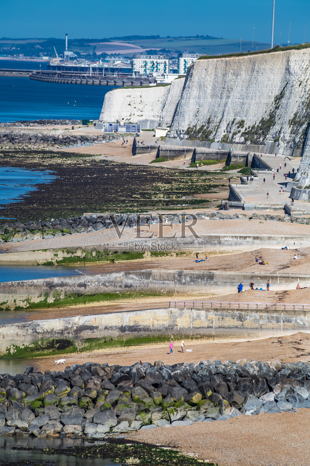 英国东苏塞克斯郡的海岸线照片摄影图片
