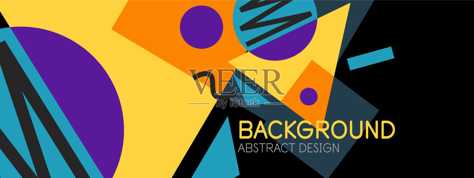 抽象的背景块线三角形插画图片素材