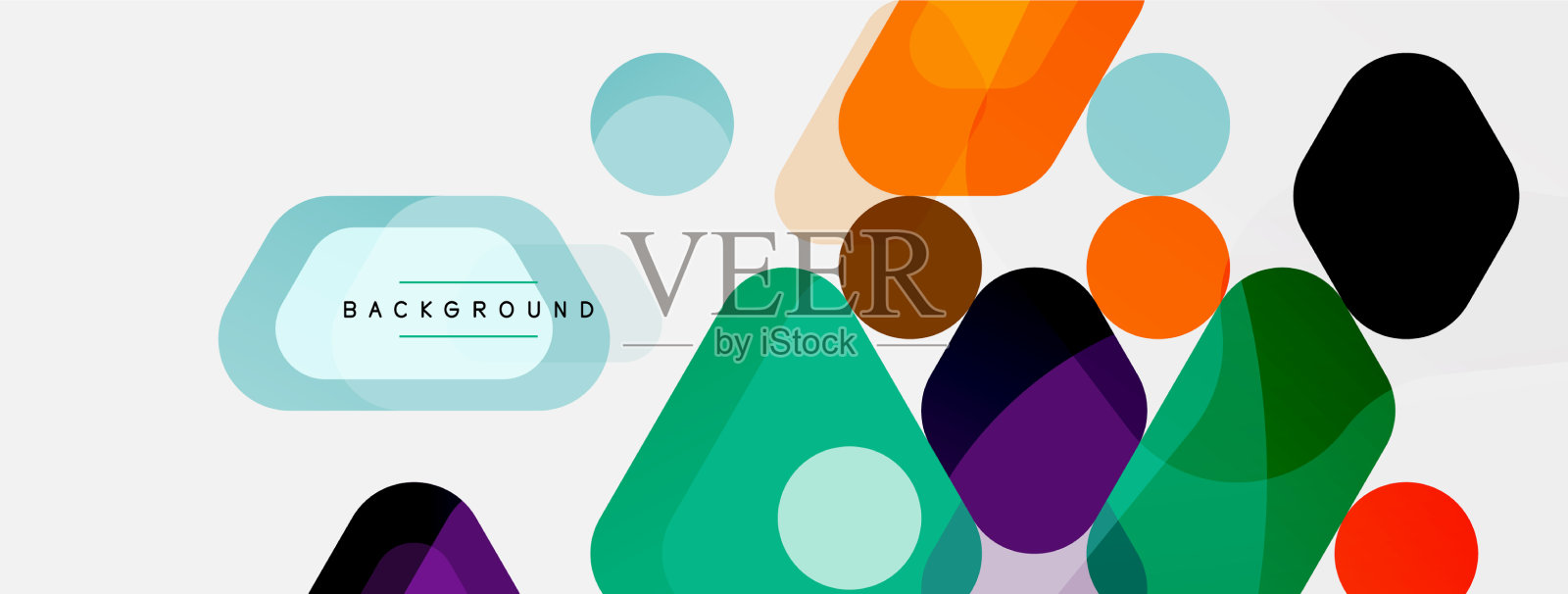 抽象圆形几何图形和圆形插画图片素材