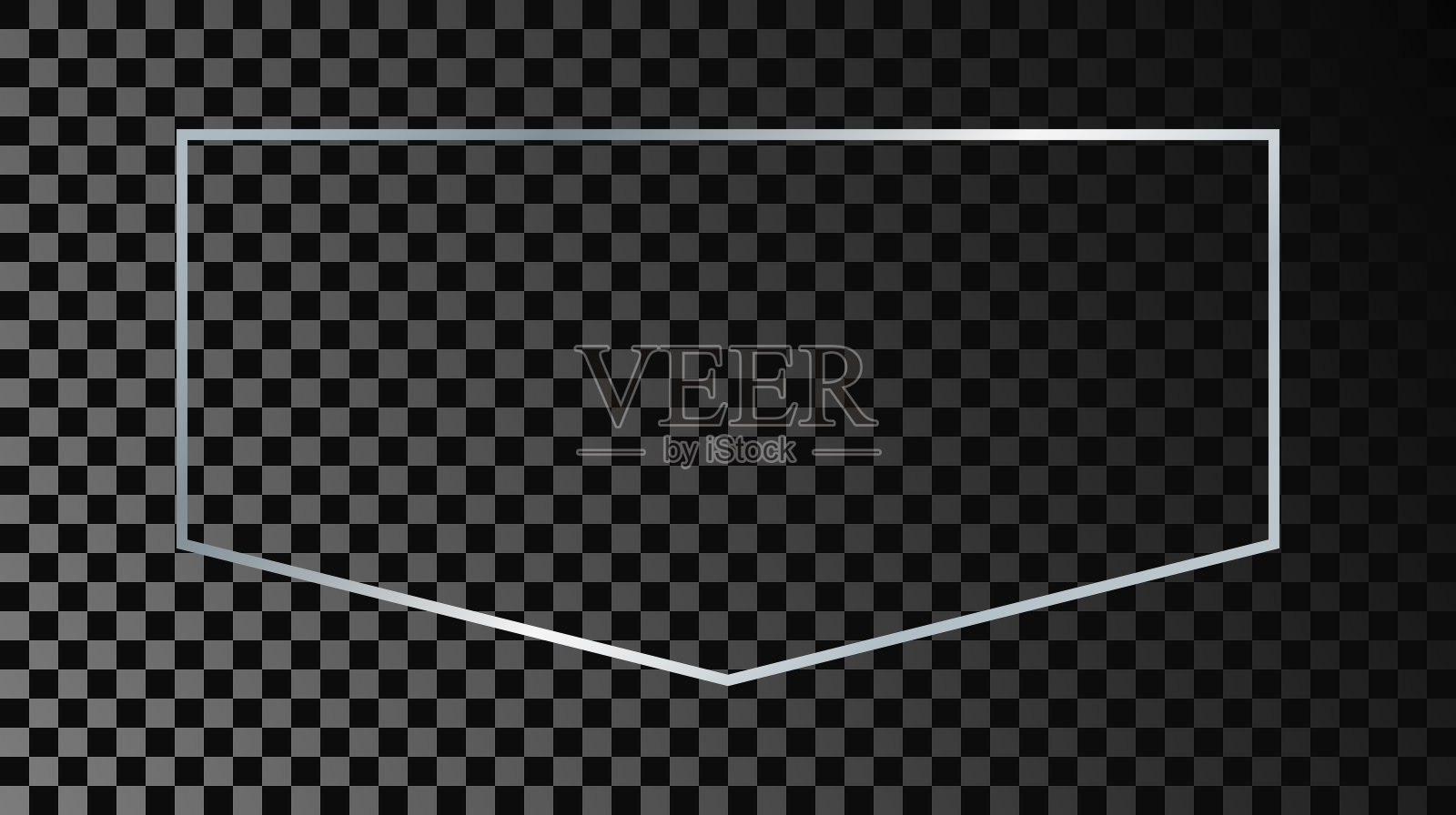 银的框架插画图片素材