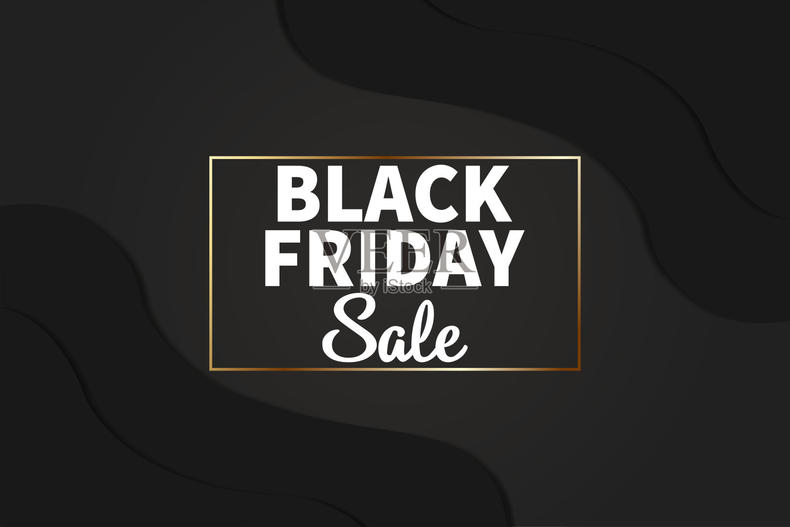 黑色星期五销售刻字模板设计。矢量图插画图片素材