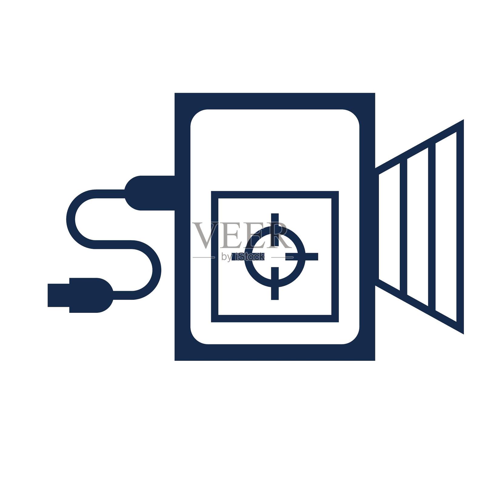 icon雷达扫描感应图标图标素材