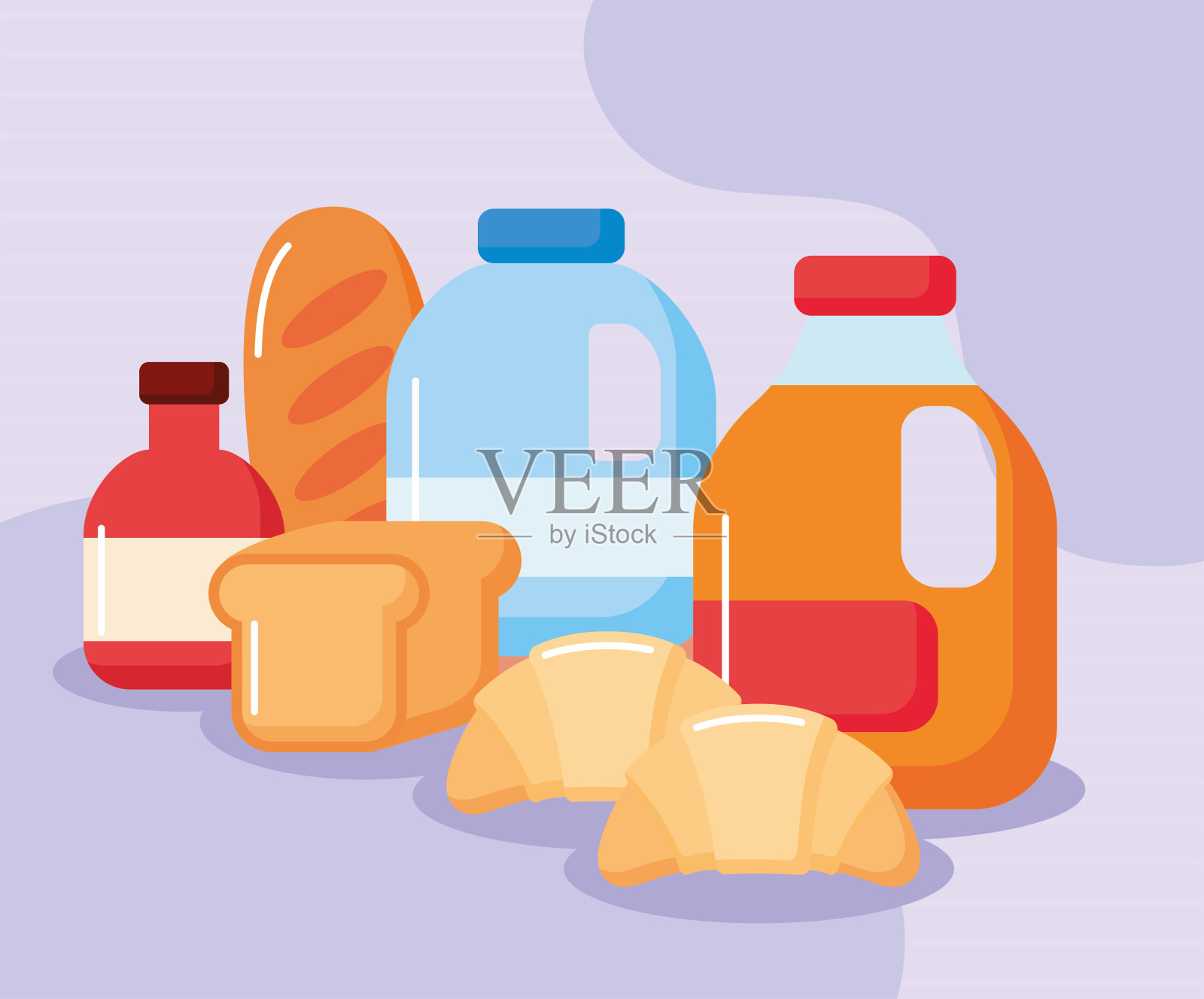 好吃的卡特尔插画图片素材