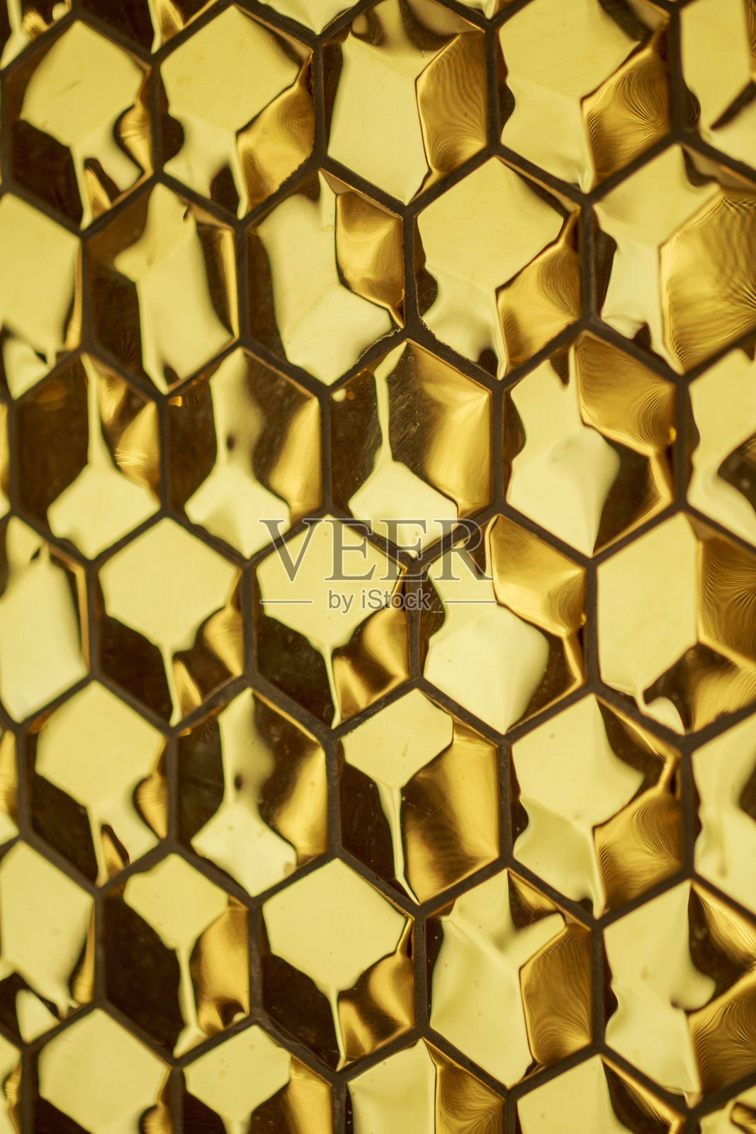 金色花砖墙照片摄影图片