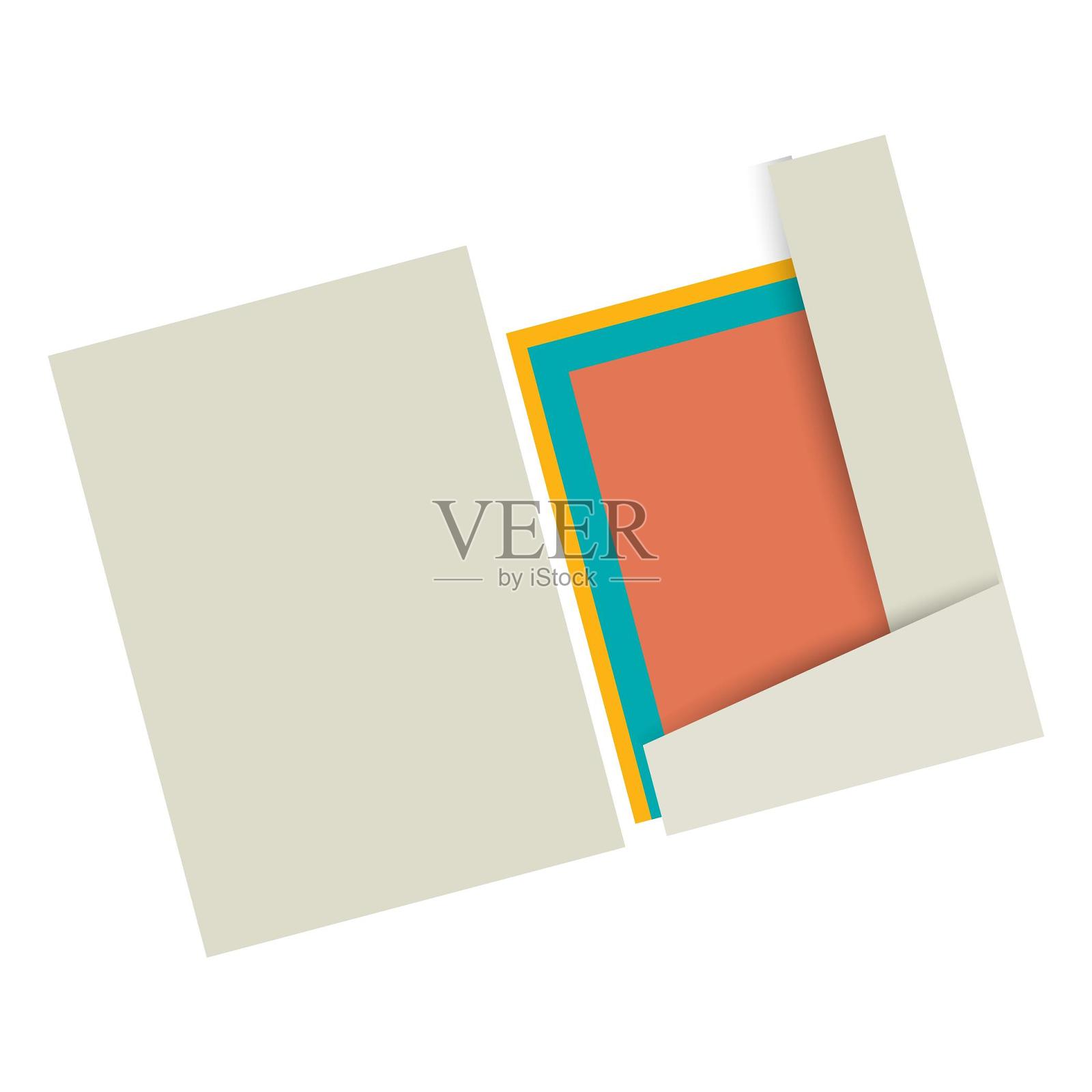 手绘文件夹文件办公设计元素图片