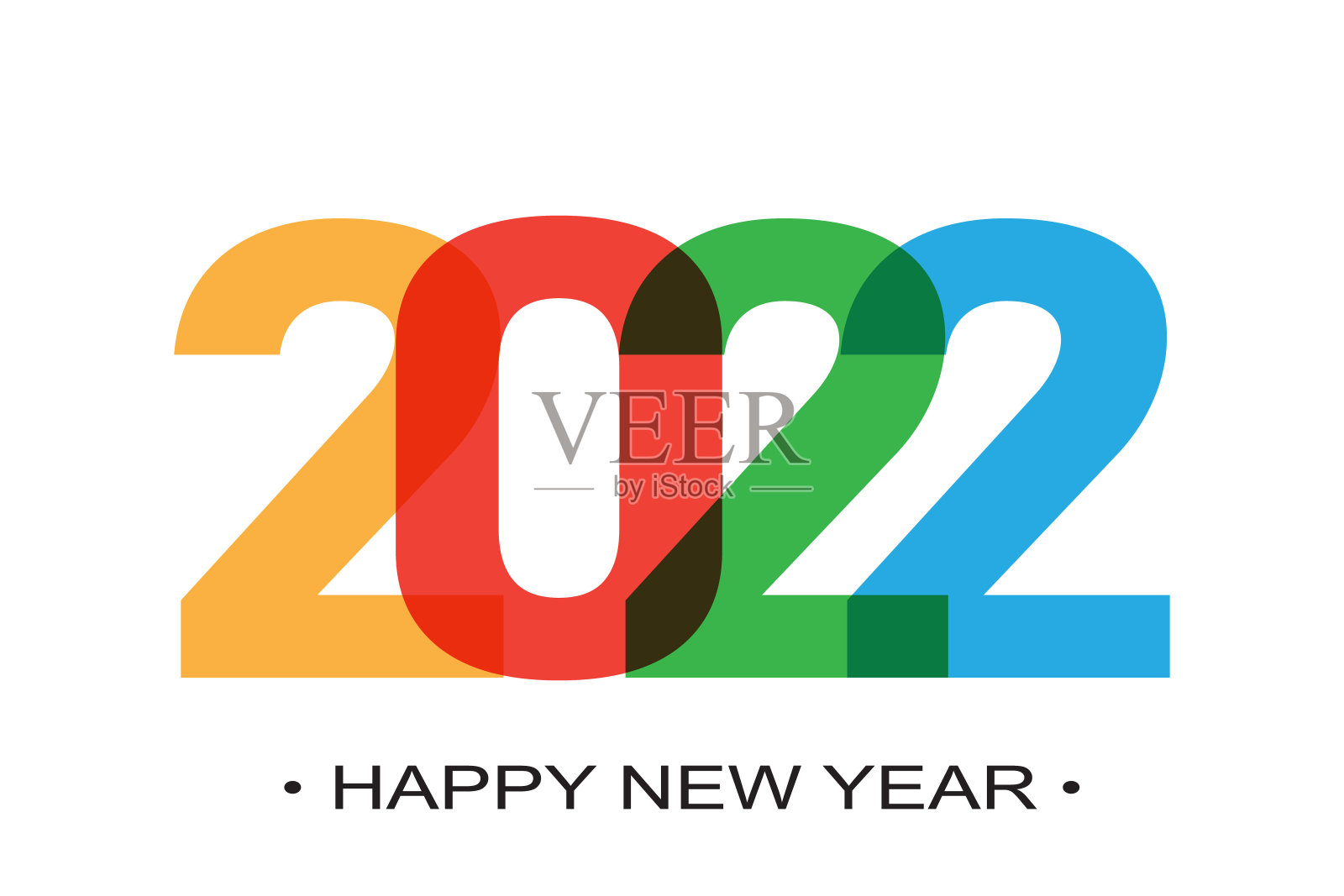 2022年新年背景。节日高级设计模板插画图片素材