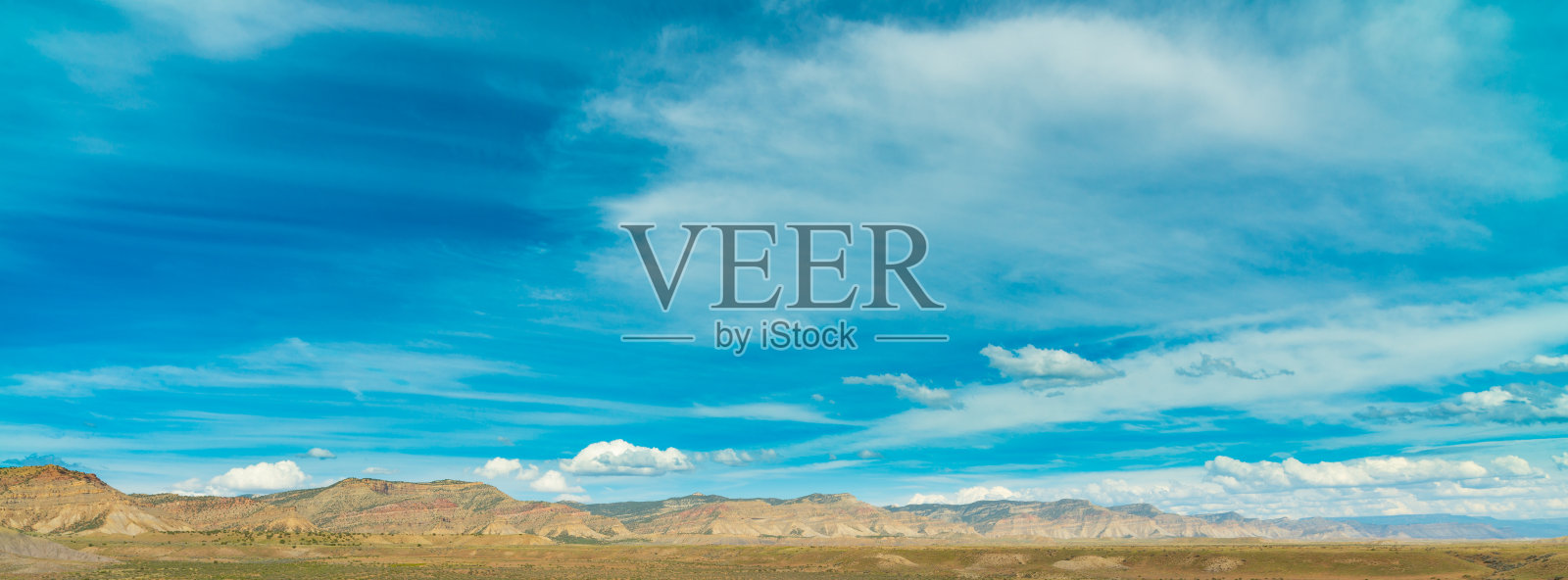 科罗拉多州Fruita外的山脉照片摄影图片