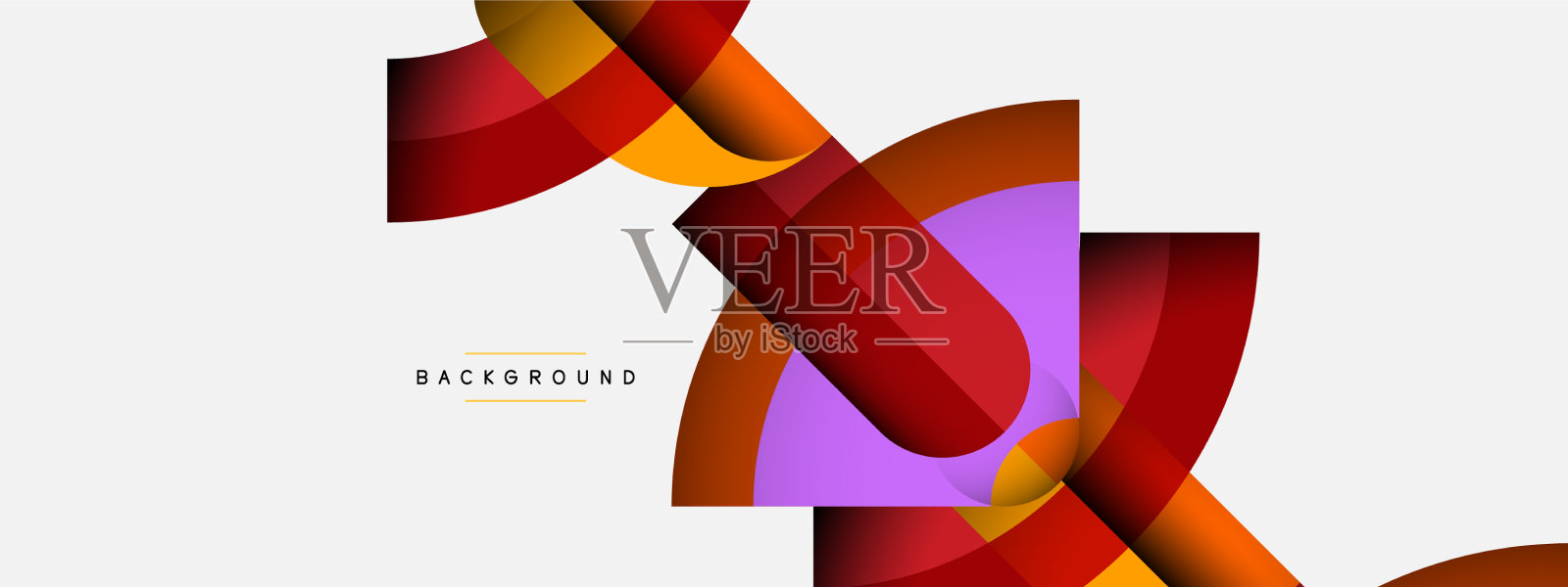 几何抽象背景圆形形状插画图片素材