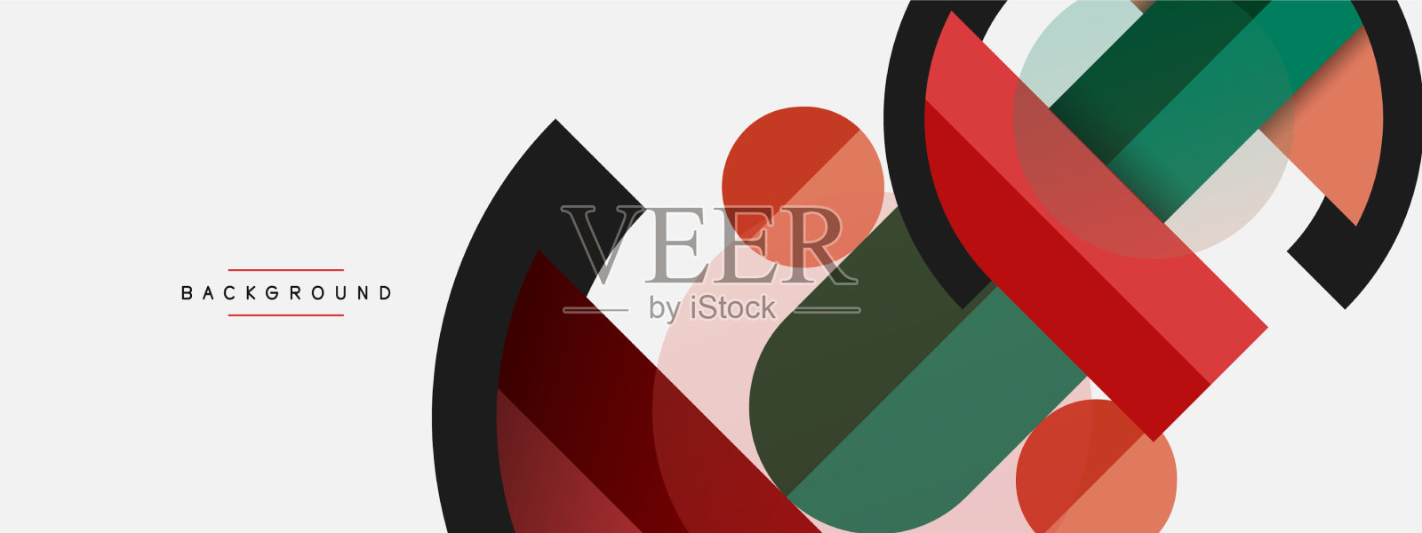 圆形几何图形,直线和圆插画图片素材