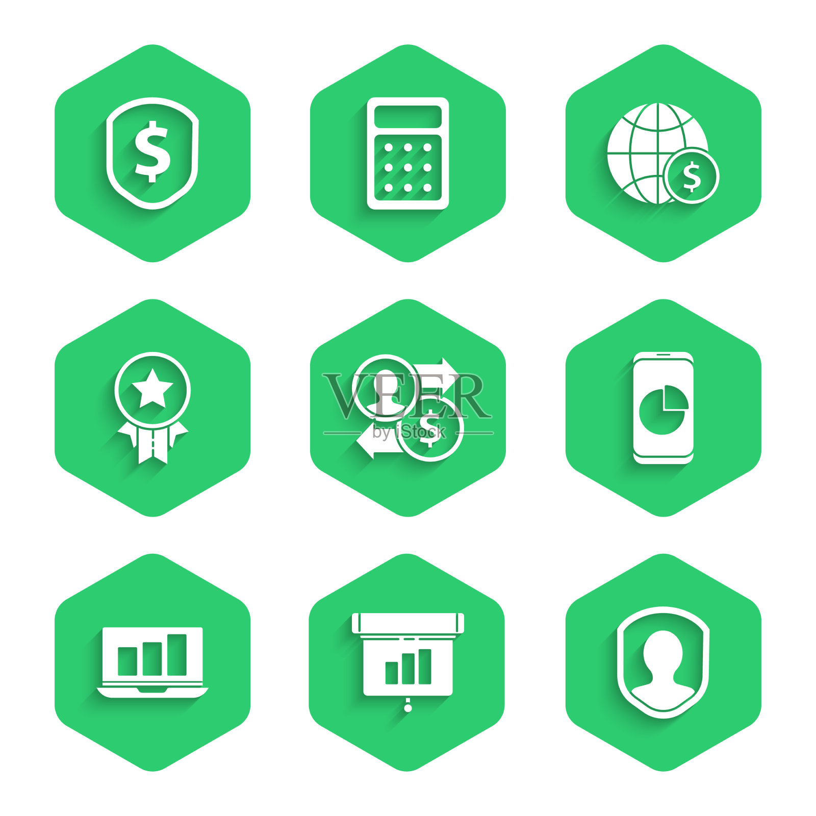 设职位晋升兑换财图图图标素材